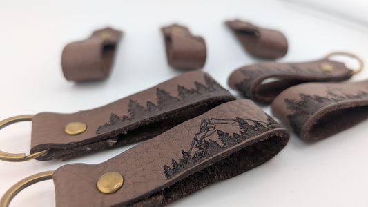 Mountain Leather Loop Keychain