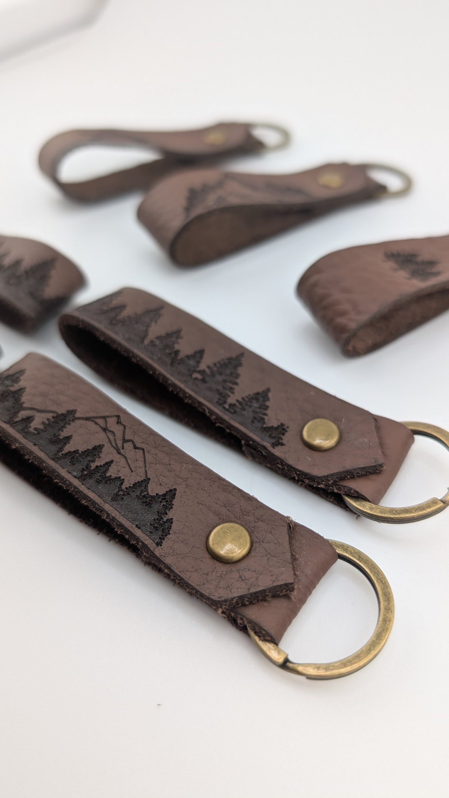 Mountain Leather Loop Keychain