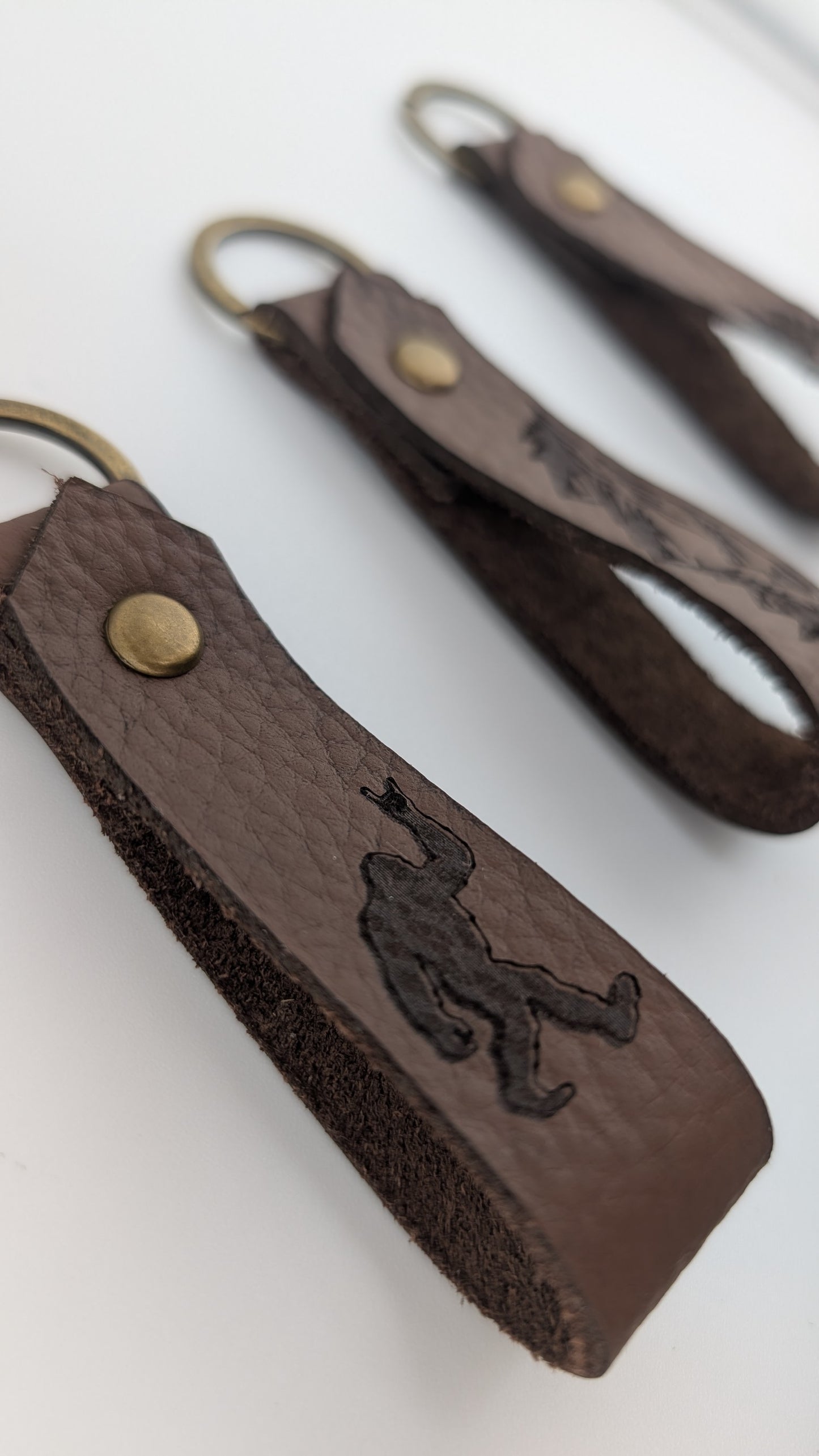 Mountain Leather Loop Keychain