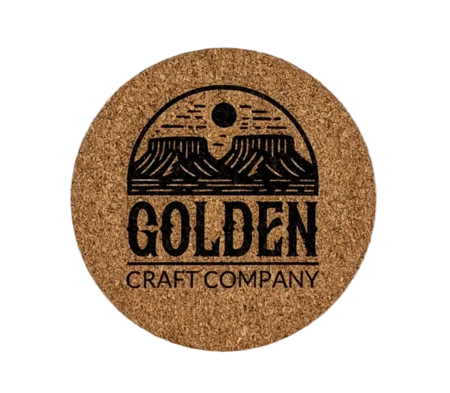 Custom Designs — Logo Cork Coasters