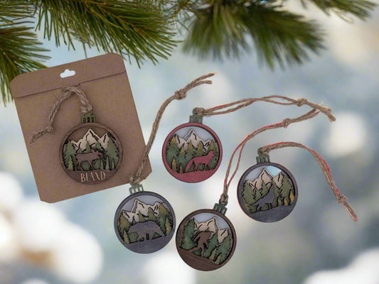 Mountain Wildlife Ornament