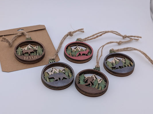 Mountain Wildlife Ornament