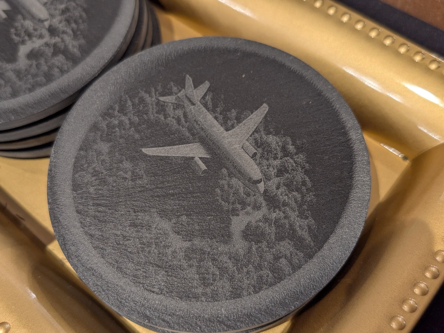 3D Airborne Slate Coaster