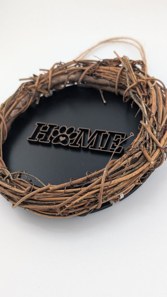 Home Is Where the Paw Is Wreath