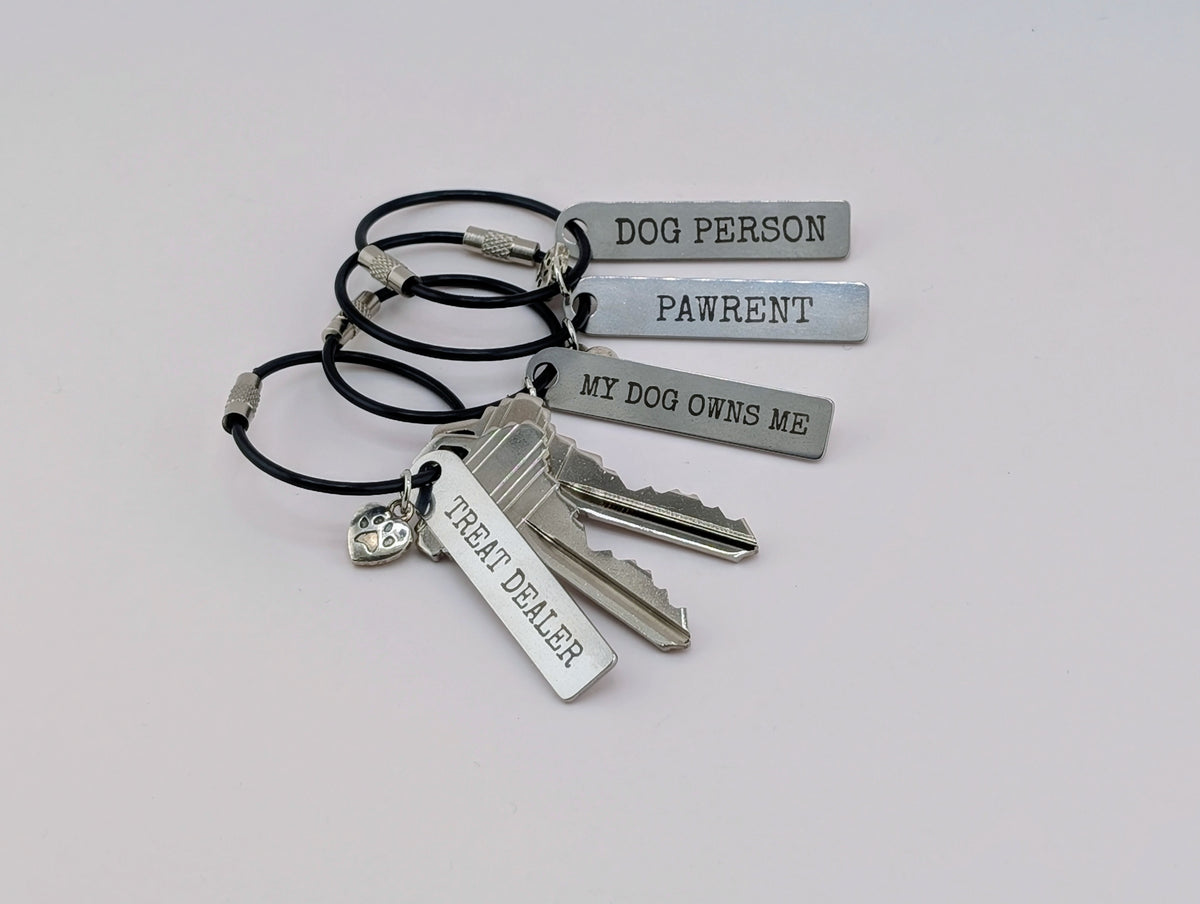 Colorado Pup Designs — Paw Print Keyring