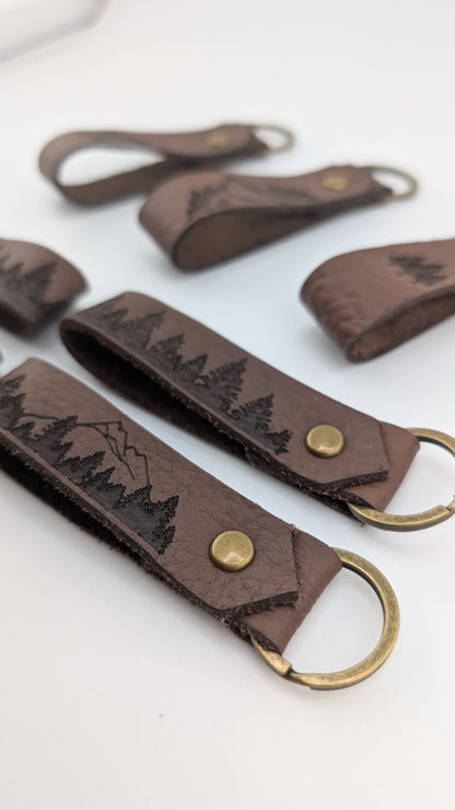 Mountain Leather Loop Keychain