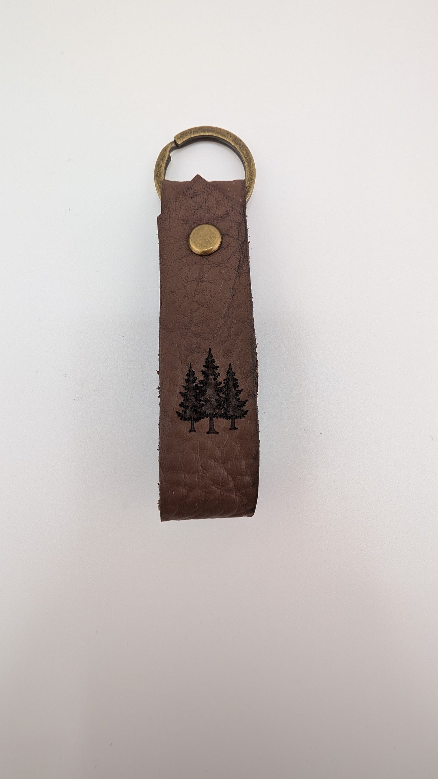 Mountain Leather Loop Keychain