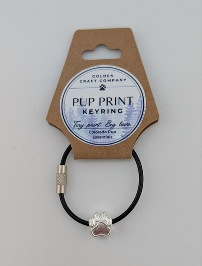 Pup Print Keyring