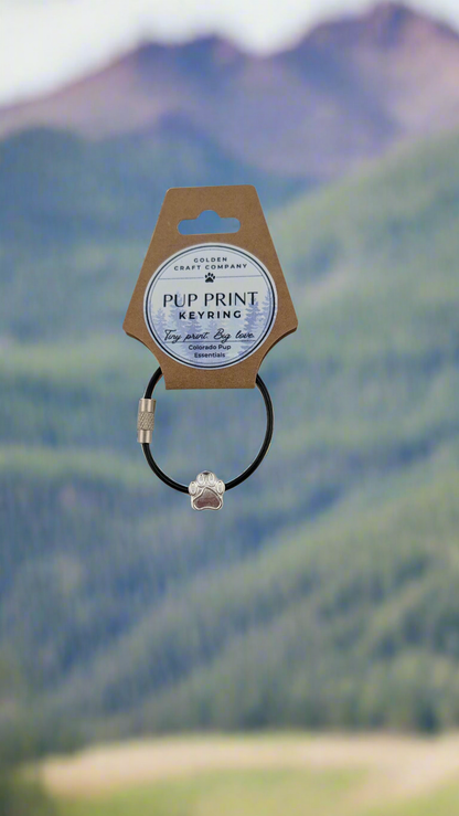 Pup Print Keyring