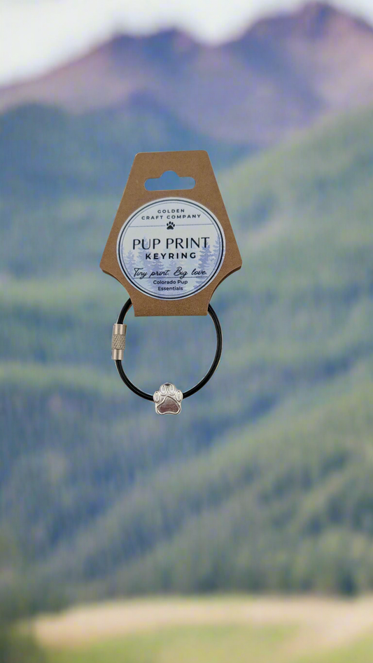 Pup Print Keyring