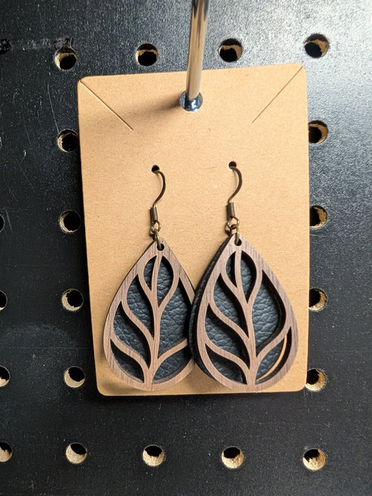Nature Designs — Walnut Wood Earrings