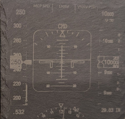 Aviation Designs — Instrument Panel Slate Coasters