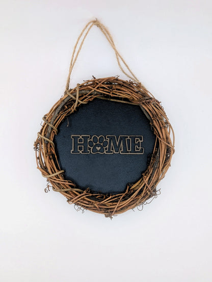 Colorado Pup Designs — Home Is Where the Paw Is Wreath