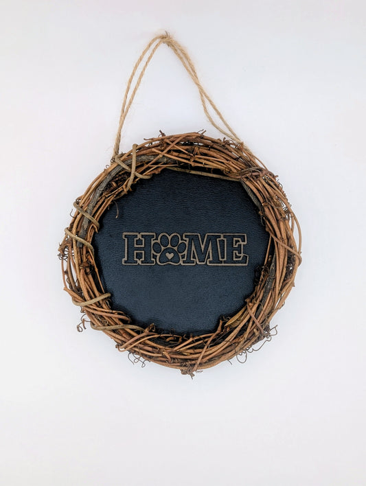 Colorado Pup Designs — Home Is Where the Paw Is Wreath