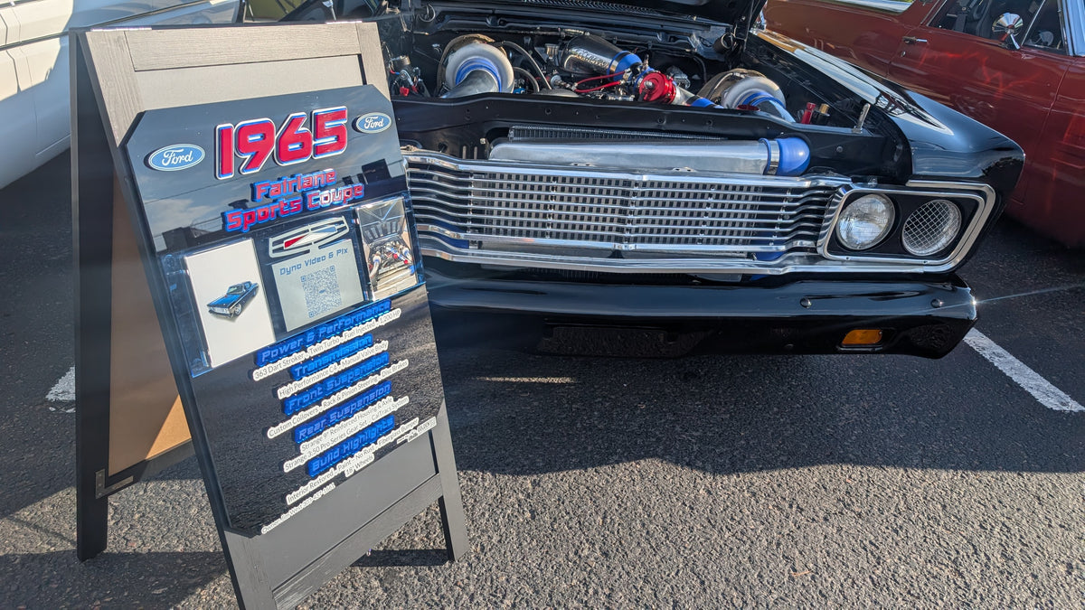 Custom Designs — Acrylic Car Show Sign