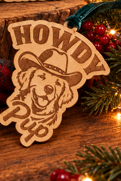 Howdy Cowboy Designs — Dog Ornaments