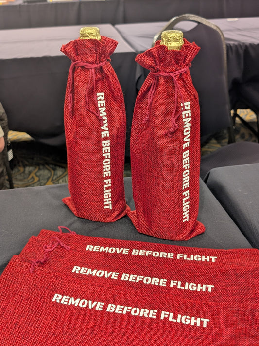 Remove Before Flight Wine Bag