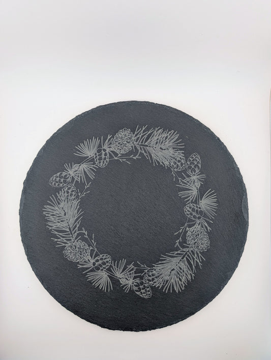 Pine Designs — Round Slate Serving Board