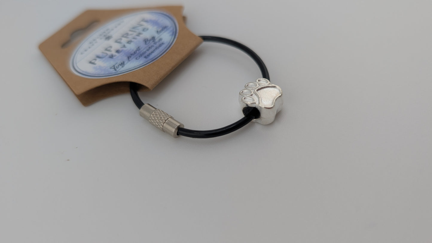 Pup Print Keyring
