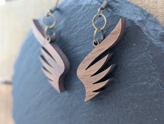 In Remembrance — Walnut Angel Wing Jewelry