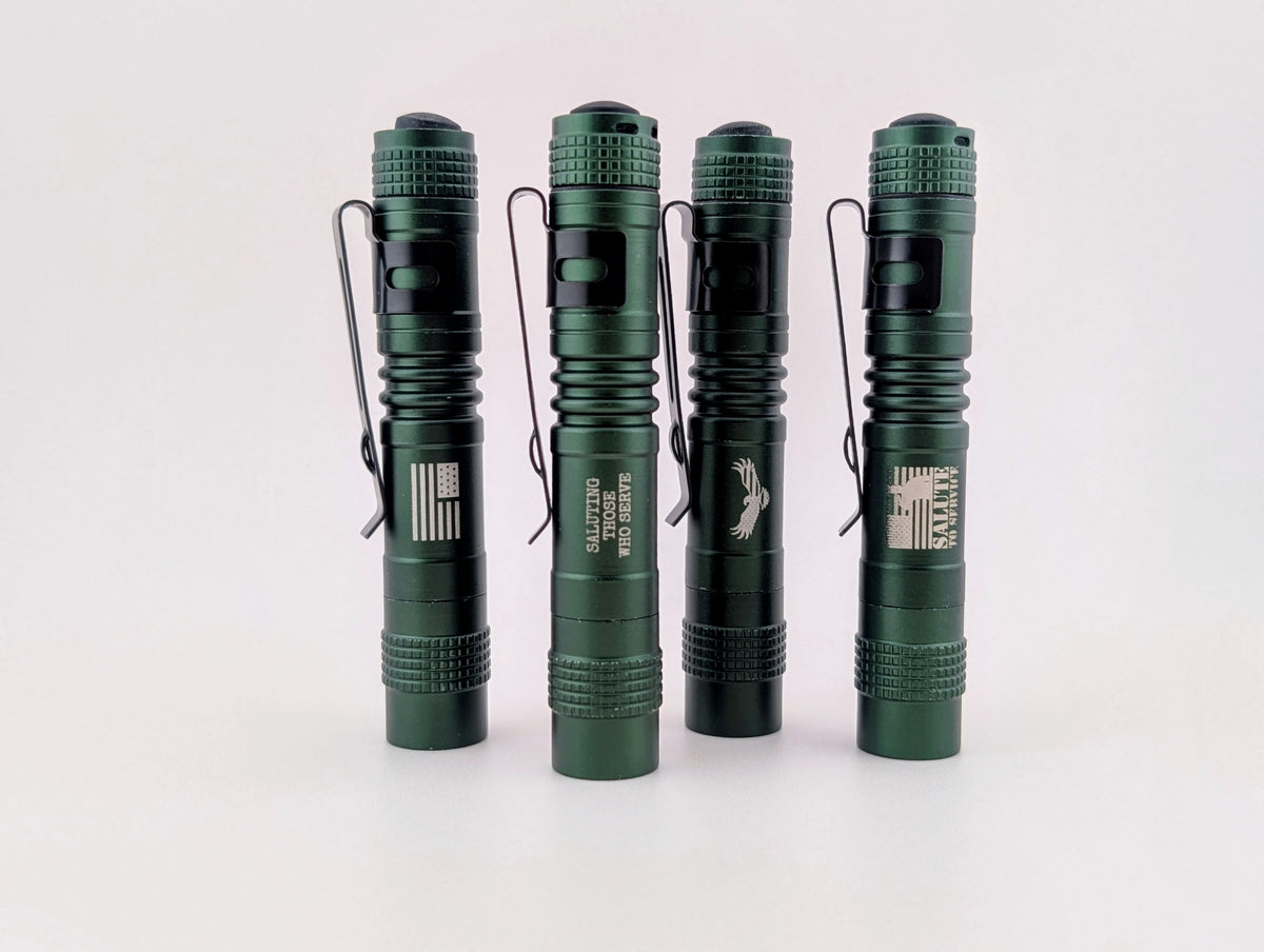 America Proud Designs — Mini Green Flashlight