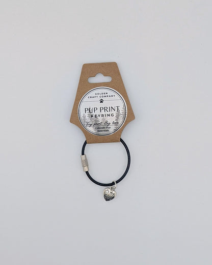 Pup Print Keyring