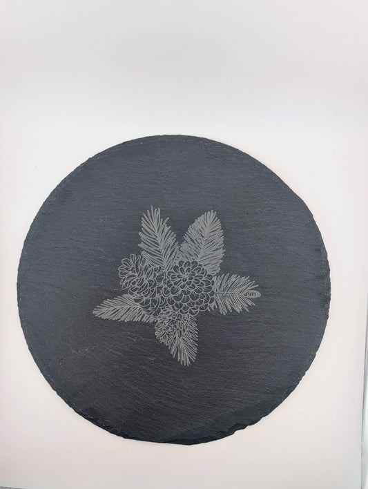 Pine Designs — Round Slate Coasters
