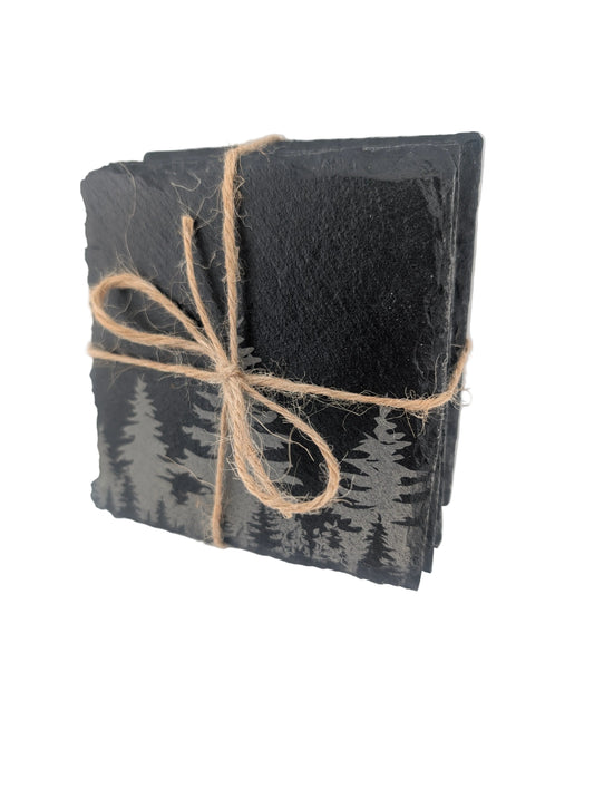 The Forest Line Designs — Slate Coasters